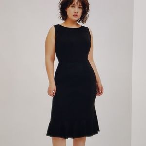 Torrid Black Premium Ponte Trumpet Dress